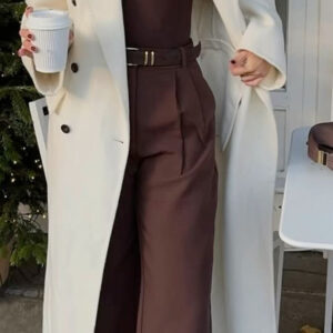 double-breasted overcoat