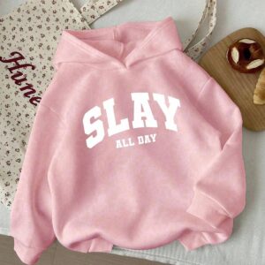 pink women's hoodie
