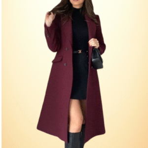 The Burgundy Elegance Coat