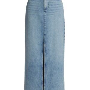 High-Rise Denim Skirt