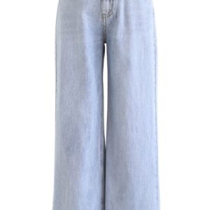 Light Blue Wide-Leg Jeans